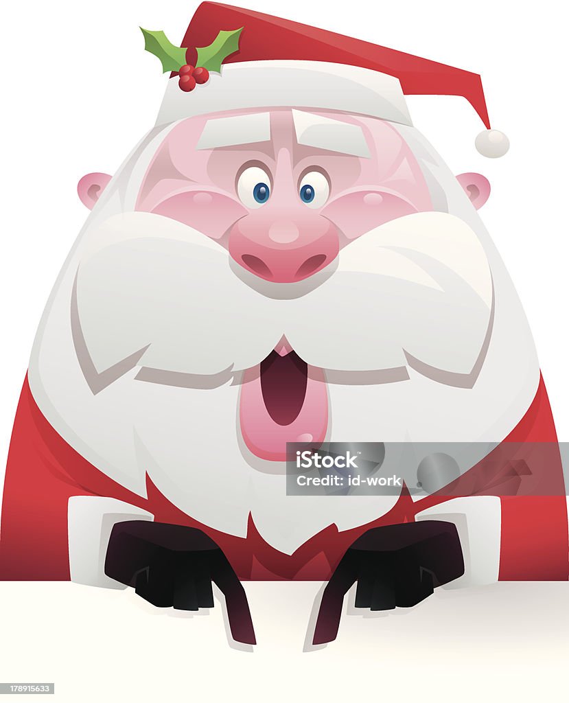 Papai Noel apontando - Vetor de Papai Noel royalty-free
