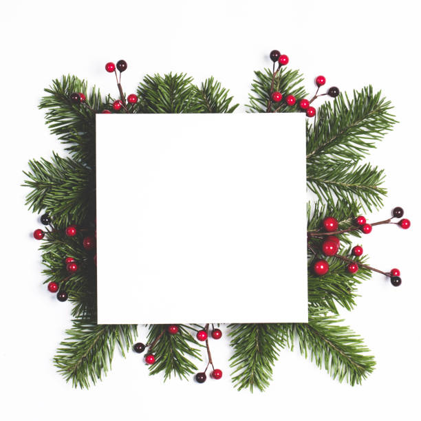 istock Christmas card and decor on white 1789158515