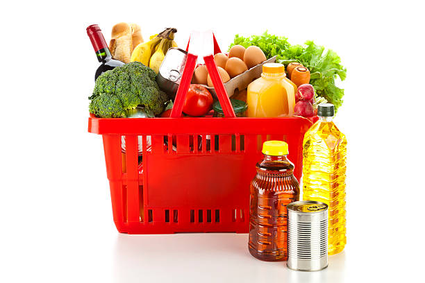 istock Shopping Basket with Food 178916630