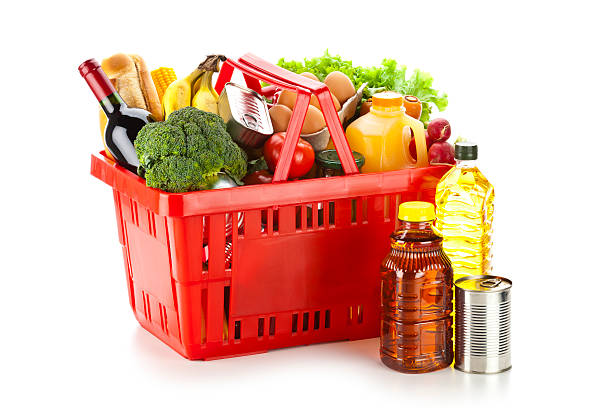 istock Shopping Basket with Food 178916811