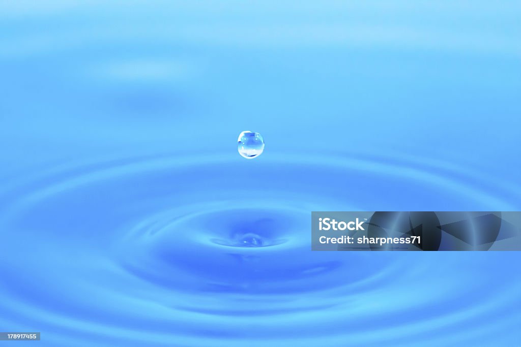 Wassertropfen 3 - Royalty-free Azul Foto de stock