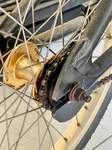 istock a chain is attached to the wheel. 1789176326