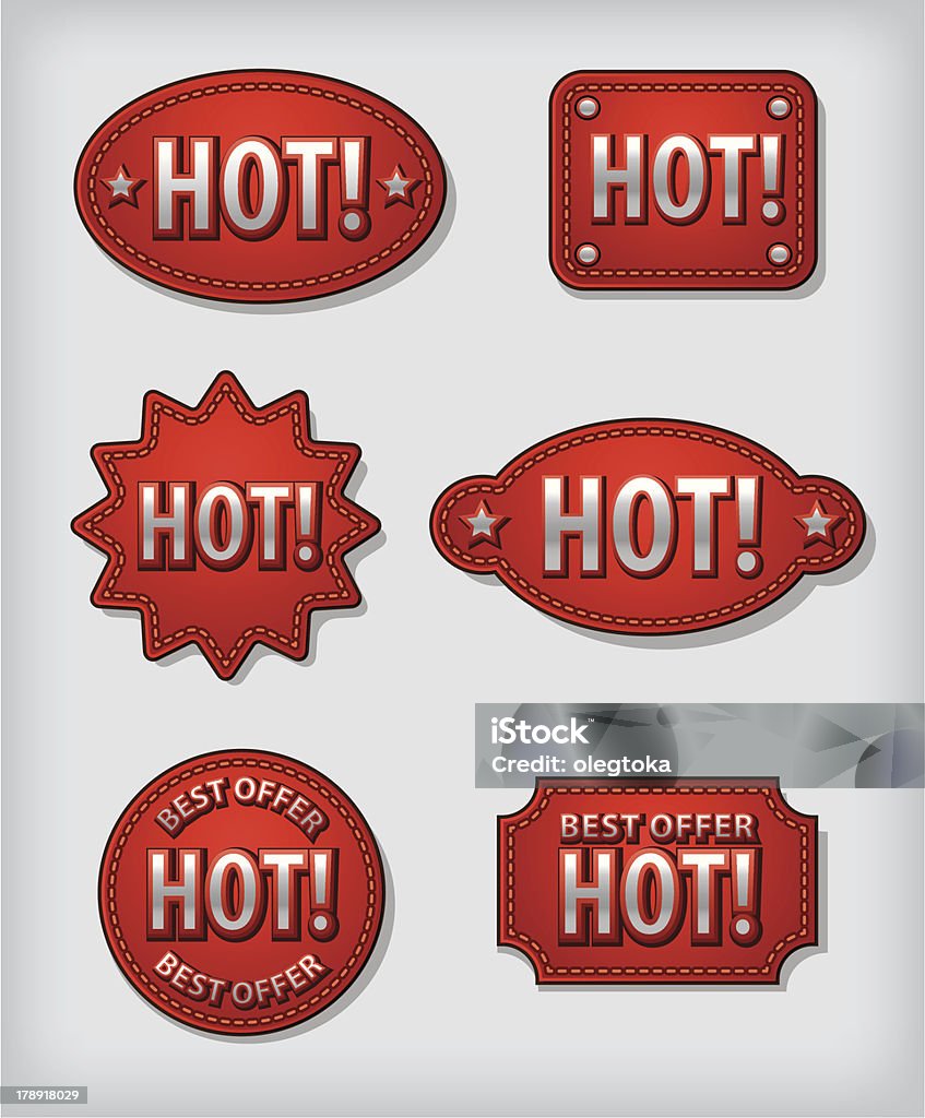 Hot Label Sign Hot Labels Stock Illustration - Download Image Now - Badge, Coupon ...