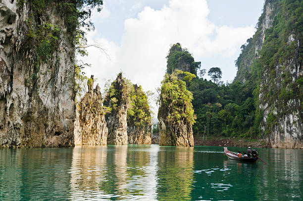 istock Beautiful high mountains and green river ( Guilin of Thailand ). 178919765