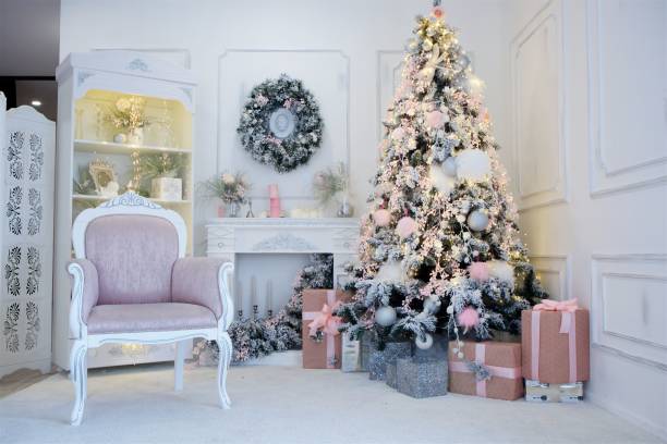 istock Room decorated for Christmas or new year. 1789200764