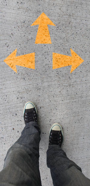 istock Shoes with arrows Concept 1789204417