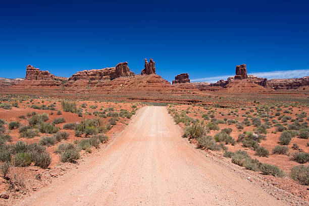 istock Dirt road in desert landscape 178920836
