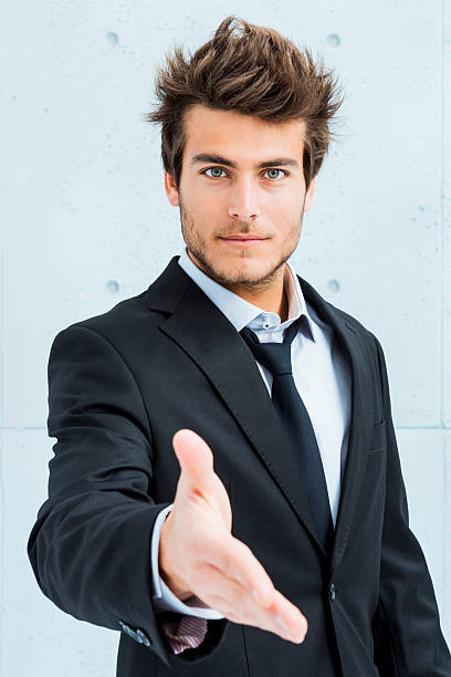 istock Businessman offering handshake 178921213