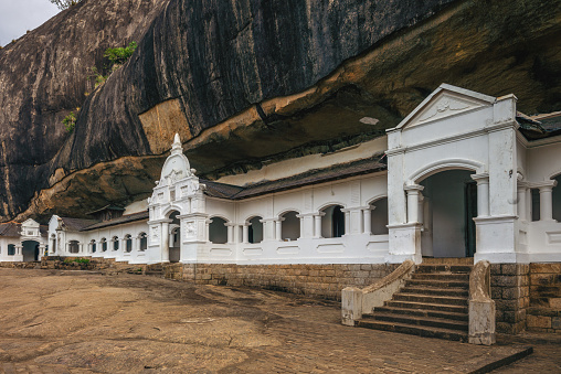 Dambulla cave temple, unesco world heritage site located in matale, sri lanka