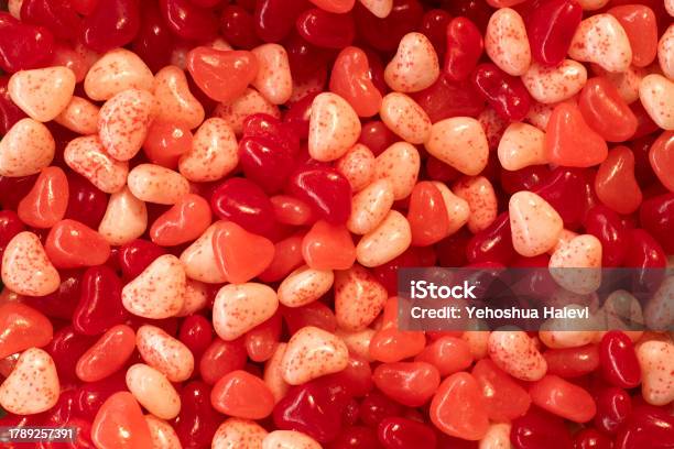 Variety Of Red And Pink Colored Candy Hearts Stock Photo - Download Image Now - Candy, Color Image, Food