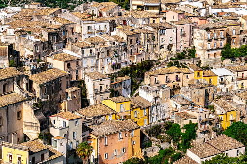 Architecture of Ragusa in Val di Noto, southern Sicily, Italy