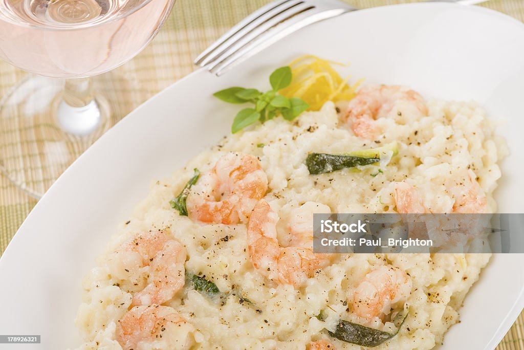 Camarones Risotto blanco - Foto de stock de Camarón - Marisco libre de derechos