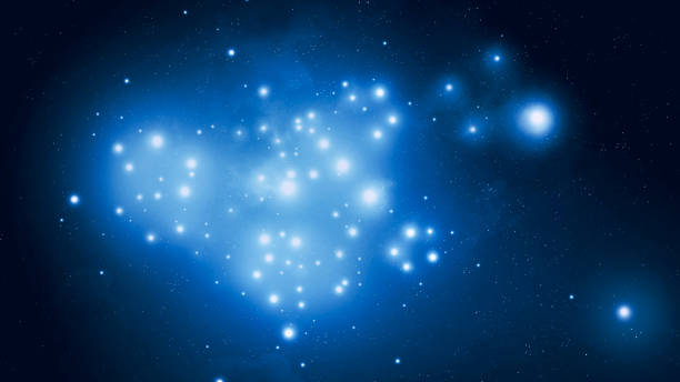 istock Clusters of stars in the universe. Bright constellation in outer space. 1789266760