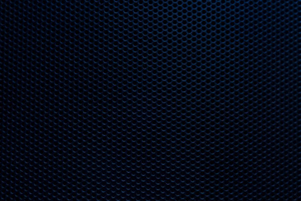 istock Close-up of black background texture,macro black background texture,Seamless pattern of texture silver or stainless steel hexagon for background. Abstract, Art and Close up object concept 1789272189