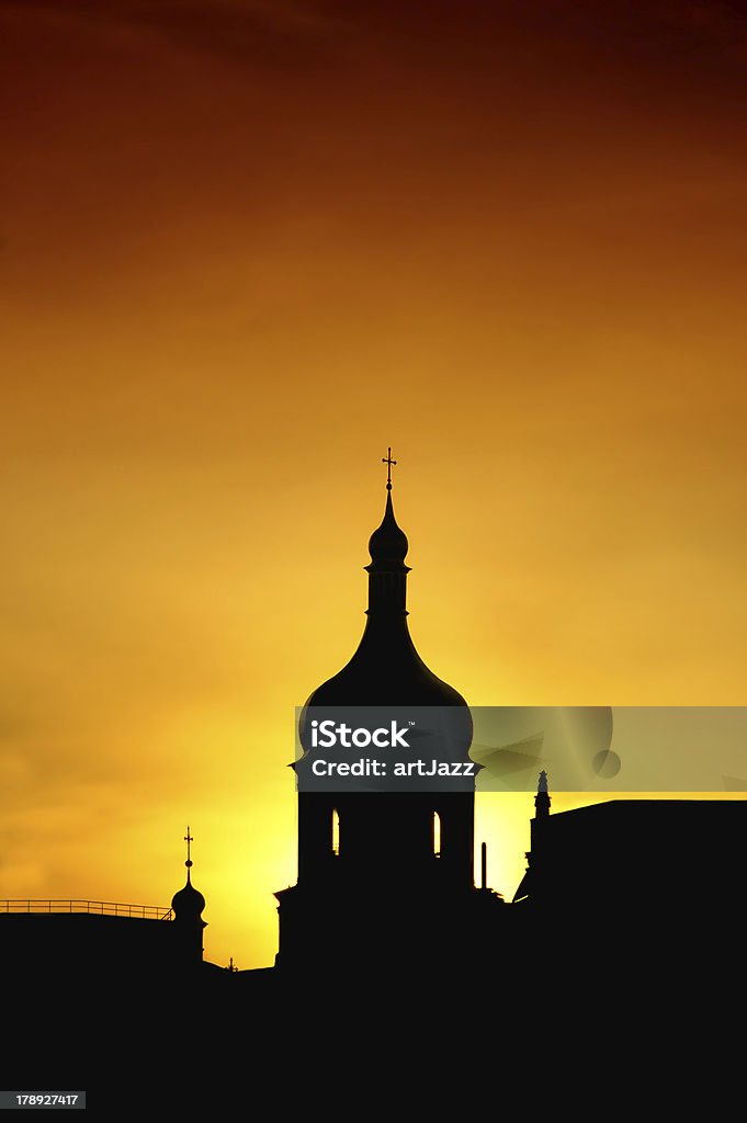 Silhueta da Catedral de Santa Sofia em Kiev, Ucrânia - Royalty-free Cidade Foto de stock
