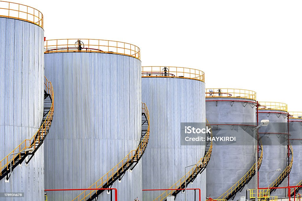 石油貯蔵タンク - ガス精製所のロイヤリティフリーストックフォト