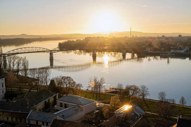 istock Maria Valeria bridge from Esztergom to Sturovo 1789356281