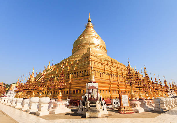 shwezigon pagoda - pagoda bagan tourism paya zdjęcia i obrazy z banku zdjęć