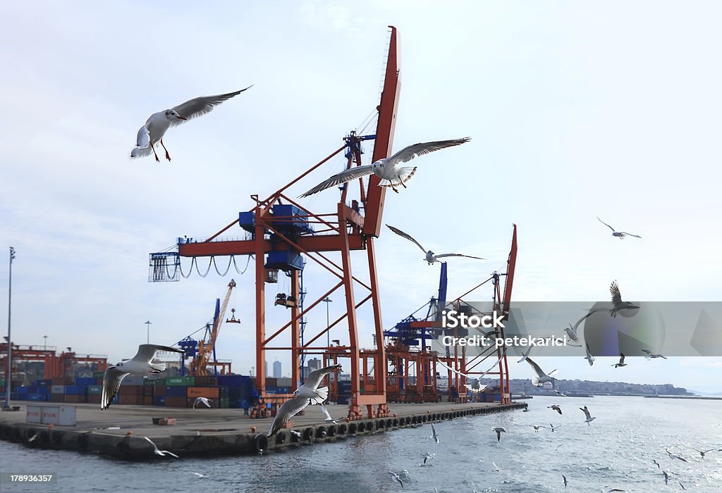 Mecanismo de elevação no porto - Royalty-free Ao Ar Livre Foto de stock