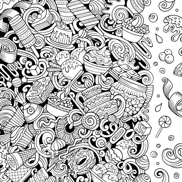 3,200+ Candy Coloring Page Stock Illustrations, Royalty-Free Vector ...