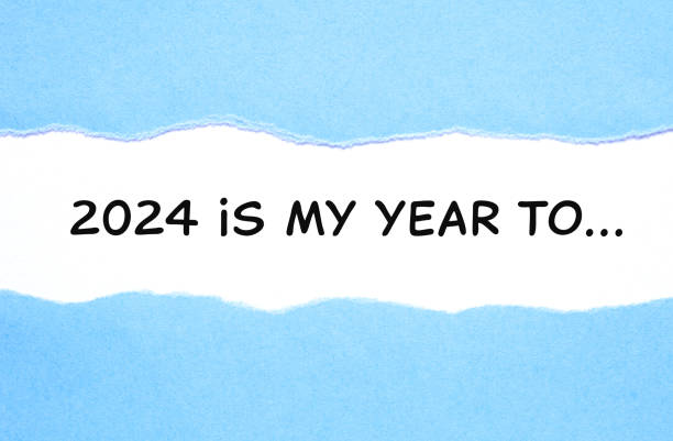 istock 2024 Is My Year To Resolutions List Concept Blue Paper 1789379385