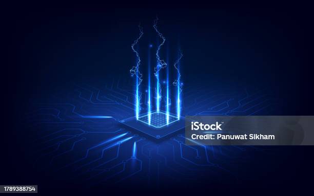 Abstract Technology Chip Processor Background Circuit Board And Html ...