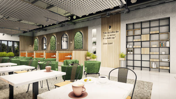 istock Concept design of modern Restaurant lounge bar 