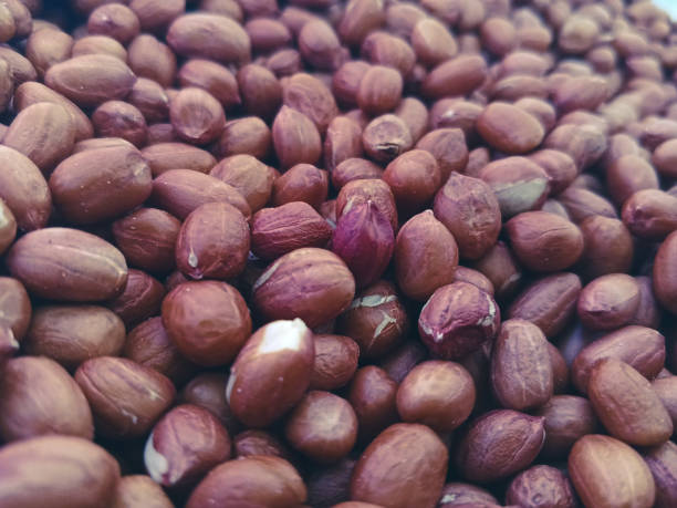 istock Dry peanuts background. close up dry peanuts. 1789421568
