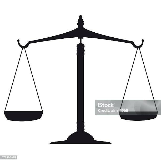 Escala De Justiça - Fotografias de stock e mais imagens de Balança - Instrumento de Pesagem - Balança - Instrumento de Pesagem, Símbolo de ícone, Equilíbrio