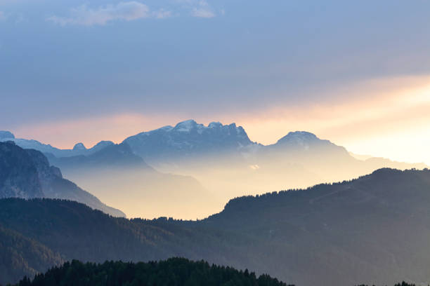 istock Sunset in the Italian Dolomites. Monte Pelmo. 1789455133