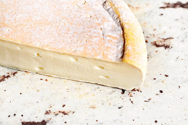 French Reblochon cheese from the Alps stock photo