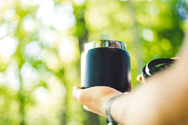 Close-up of a reusable food container