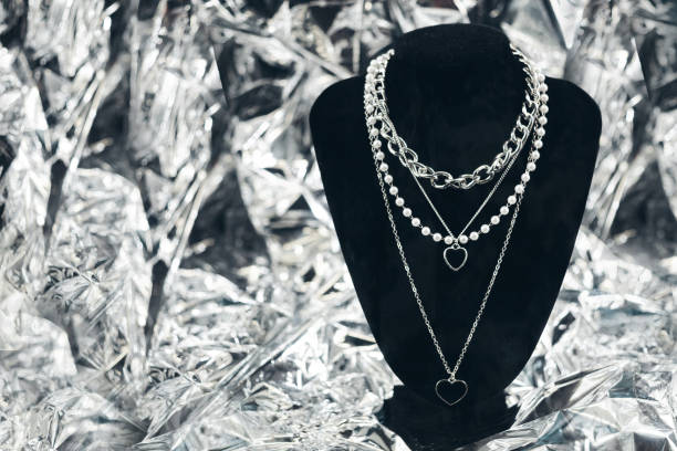Necklace in the shape of a heart