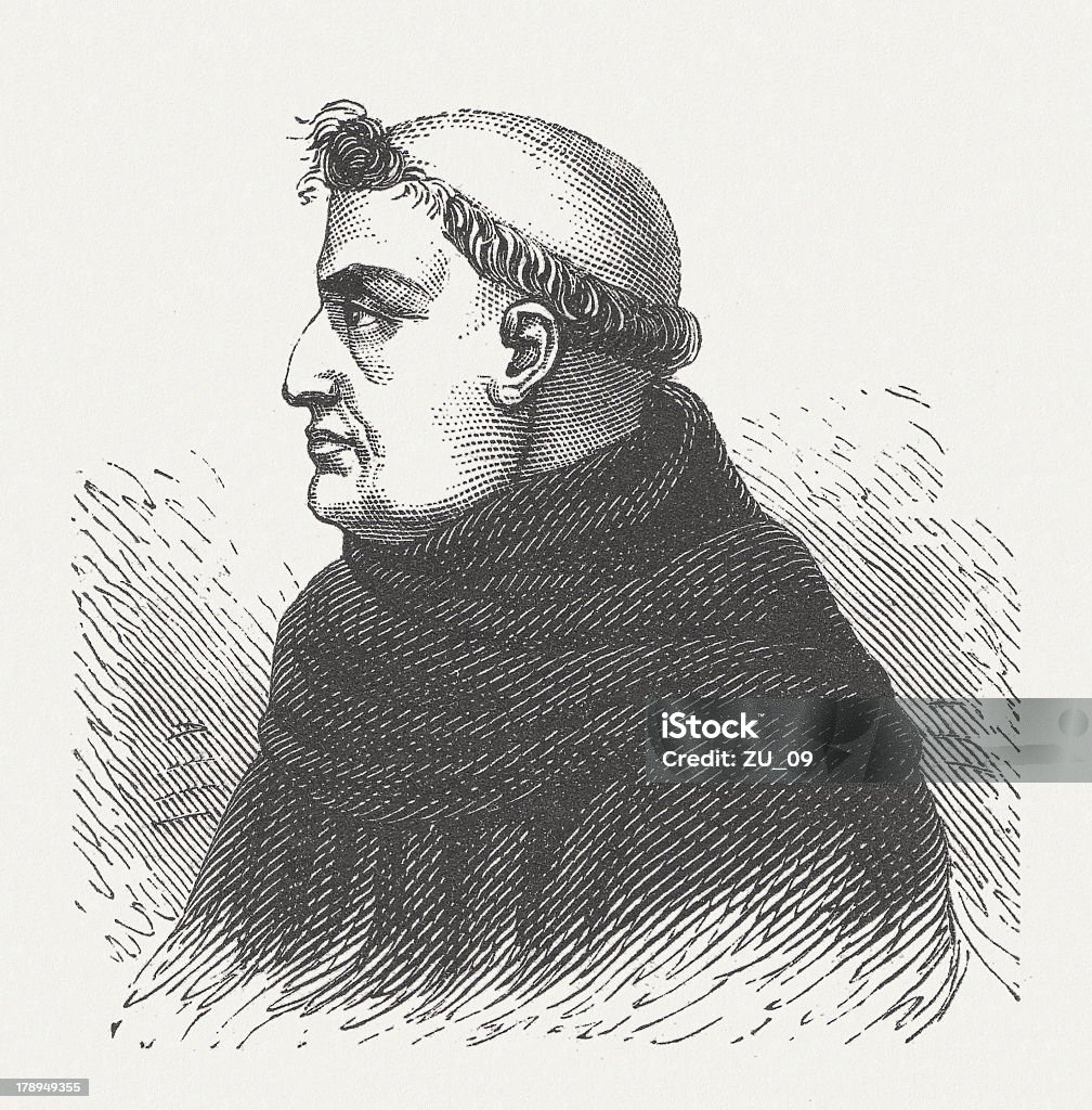 Roger Bacon - Illustration de Frère religieux libre de droits