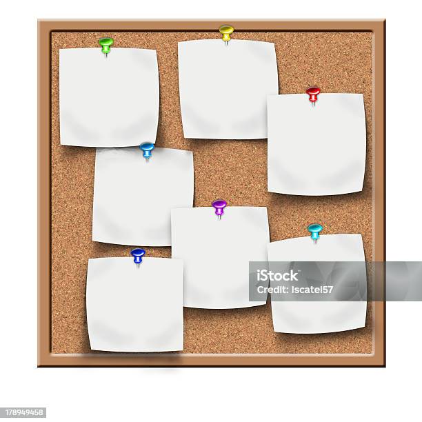 Board With Reminders Stock Photo - Download Image Now - Advice, Announcement Message, Backgrounds