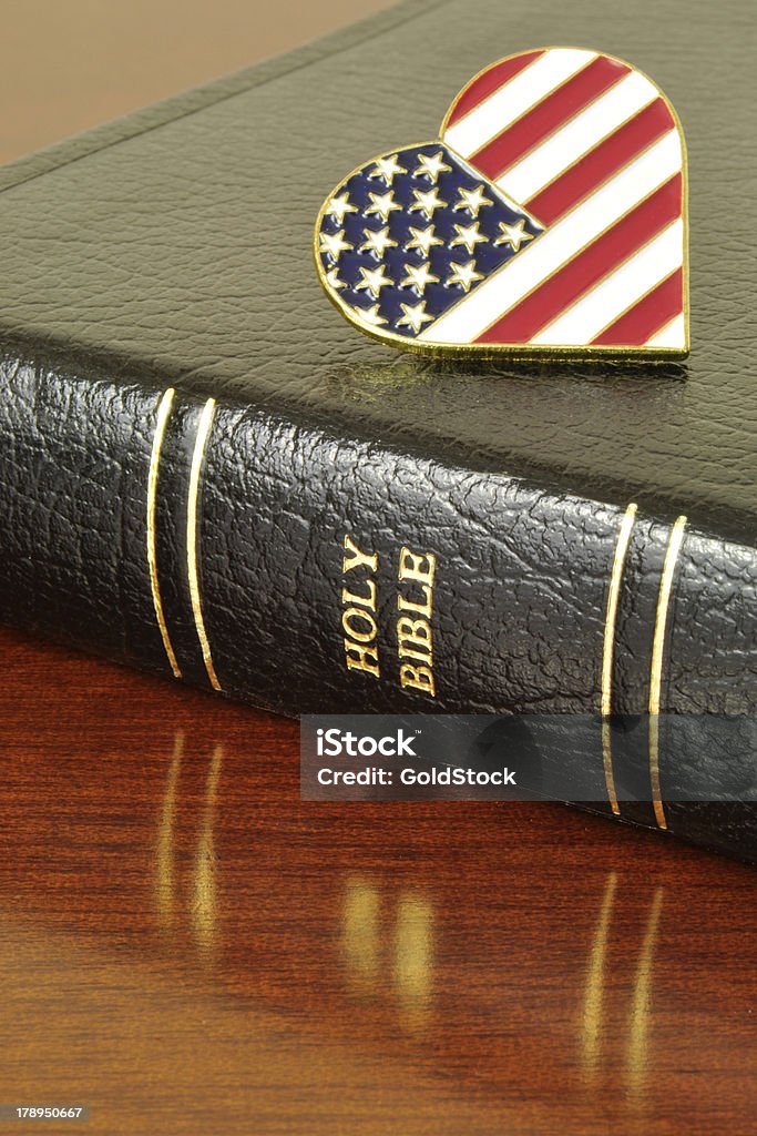 Bóg ma Was w USA - Zbiór zdjęć royalty-free (Amerykańska flaga)