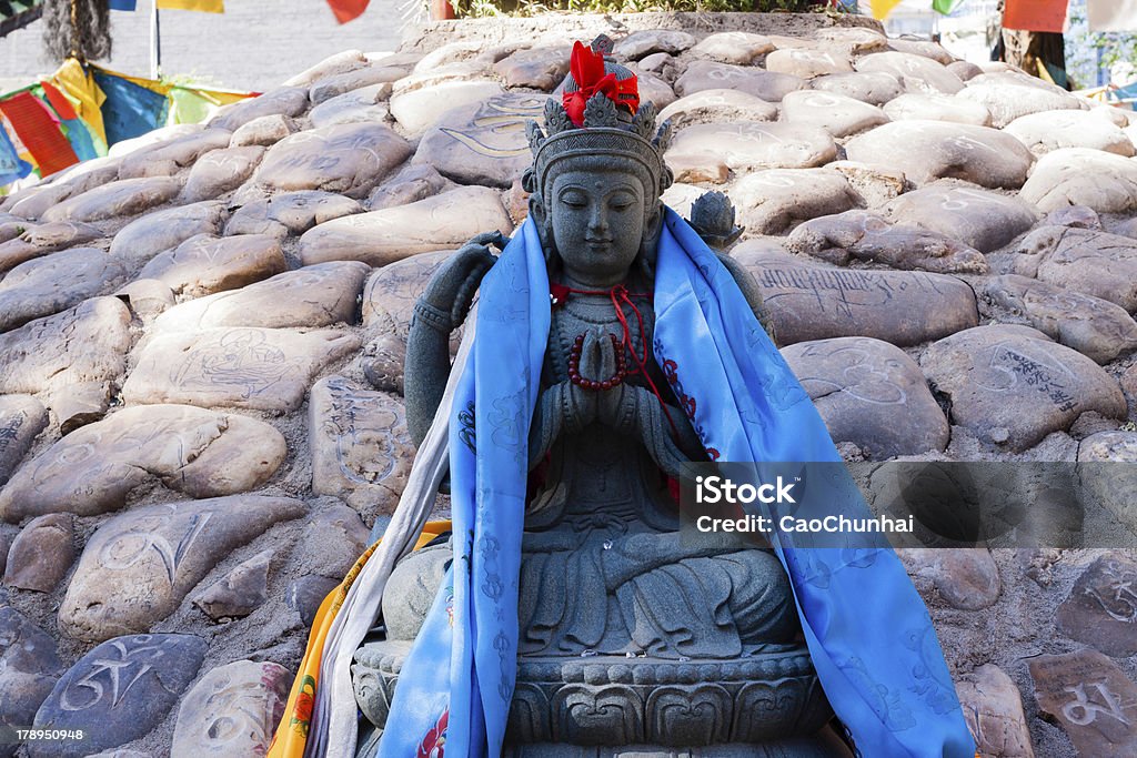 Stein Buddha am Maniküre Dui - Lizenzfrei Alt Stock-Foto