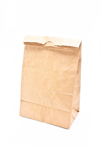 istock Recycle paper bag isolated on white background. 178951022