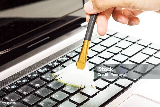 Cleaning Computer Stock Photo - Download Image Now - Cleaning, Keypad, Computer Keyboard