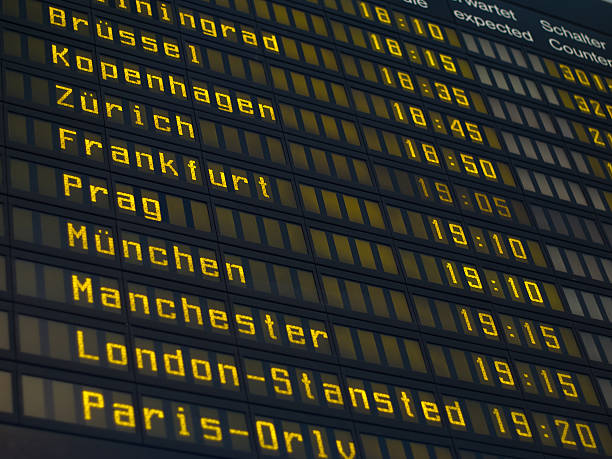 istock Airport Arrival Departure Board 178951858