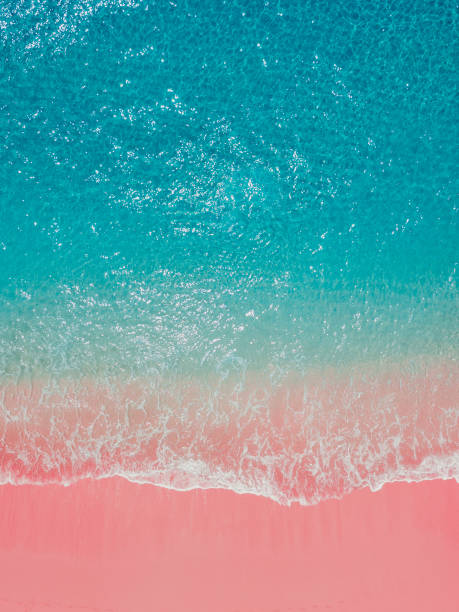 istock Tropical pink beach with blue ocean on Komodo islands 1789525064