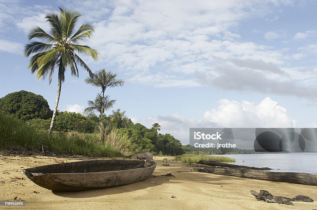 Praia na selva - Foto de stock de Suriname royalty-free