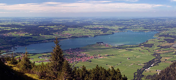 säuling forggensee widok z góry (niemcy - sauling zdjęcia i obrazy z banku zdjęć