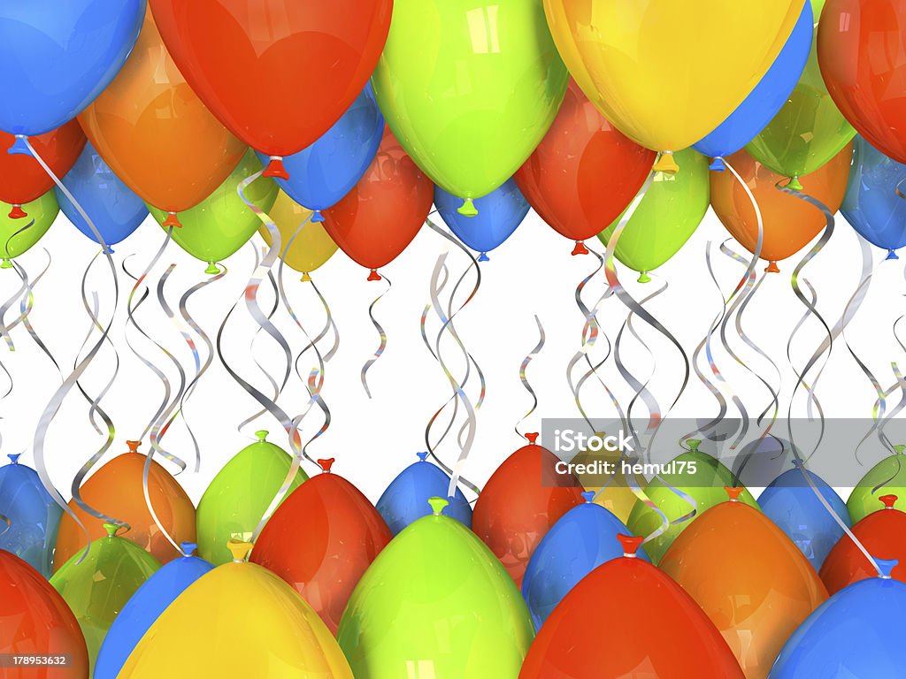 Party balloons background Party balloons background 3D Balloon Stock Photo