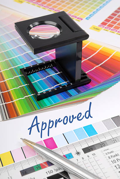 istock Graphic noting approved status with color swatches 178954432