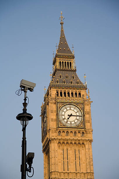 CCTV Cameras monitor Big Ben stock photo