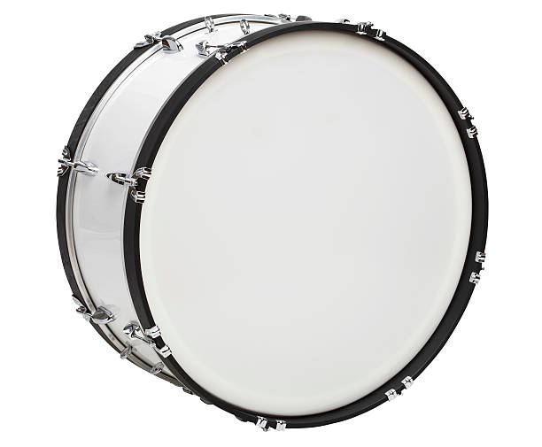 istock Standalone black and white marching bass drum 178954800