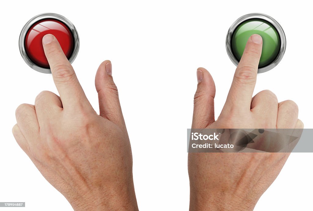 Presionando botones - Foto de stock de Accidentes y desastres libre de derechos