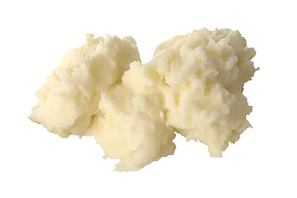 Photo of Mashed Potato Isolated on White