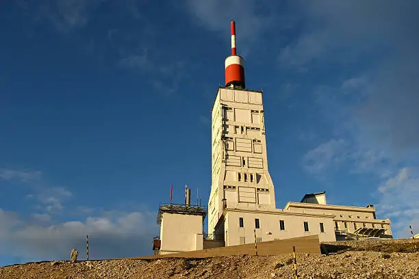 Tower standing on the top of Mont Ventoux